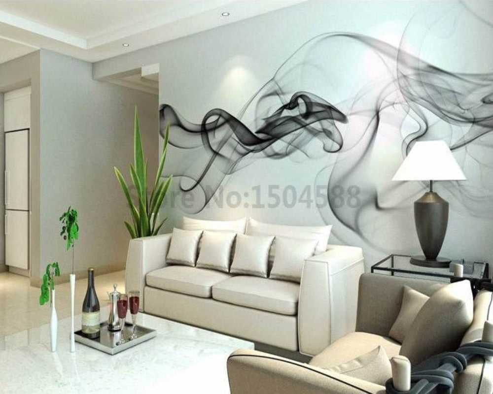 3D Wallpaper Abstract Smoke Art Marble